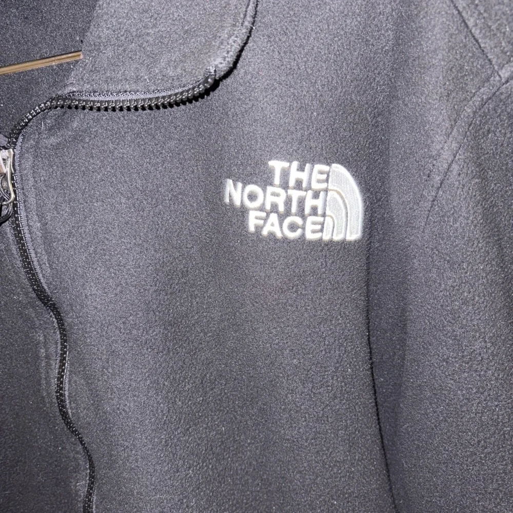 North Face Mens Fleece Pullover Jacket Black Size Large XXL But Paint